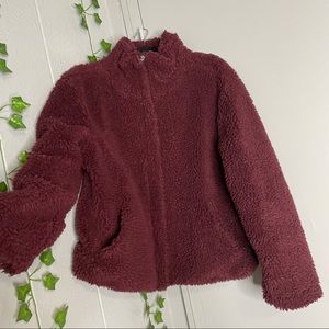 Pacsun burgundy snow jacket